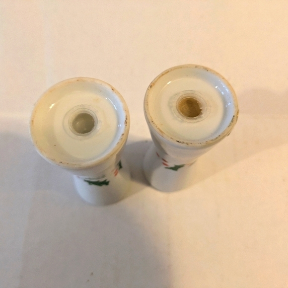 Vintage OMC Japan Christmas Salt & Pepper Shakers. Holly berry - Picture 4 of 5
